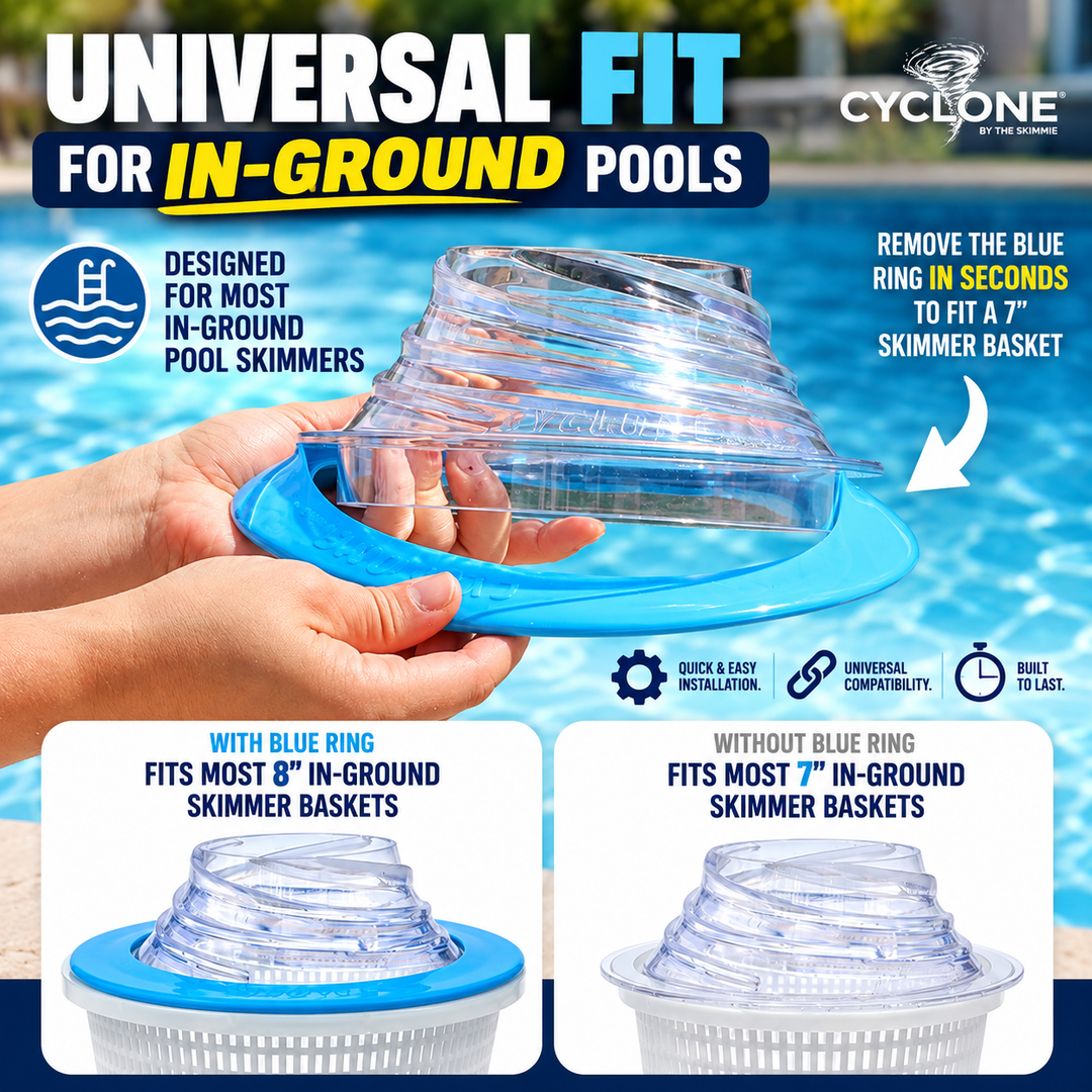The Skimmie Cyclone Flex – Universal Fit for Most In-Ground Pool