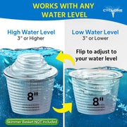 8" Cyclone - Turbo Charges Pool Skimmer Water Flow