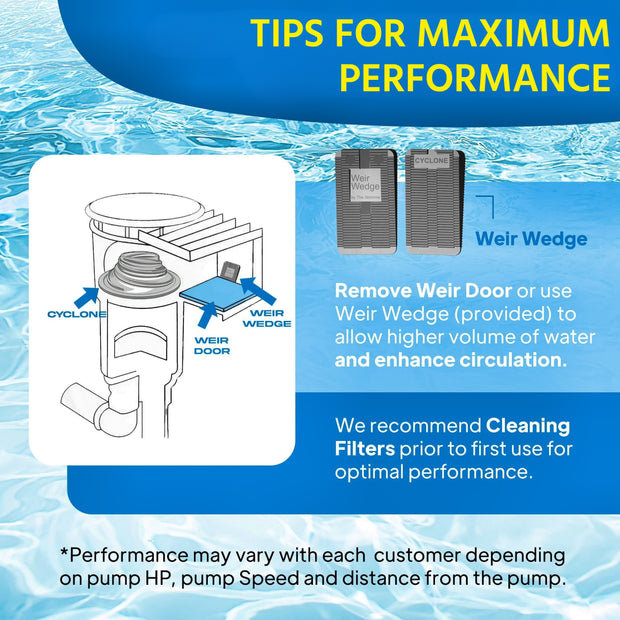8" Cyclone - Turbo Charges Pool Skimmer Water Flow