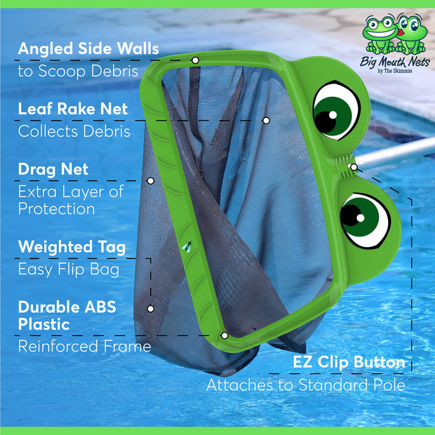 Mr. Frog "Freddy" Leaf Rake Net - theskimmie